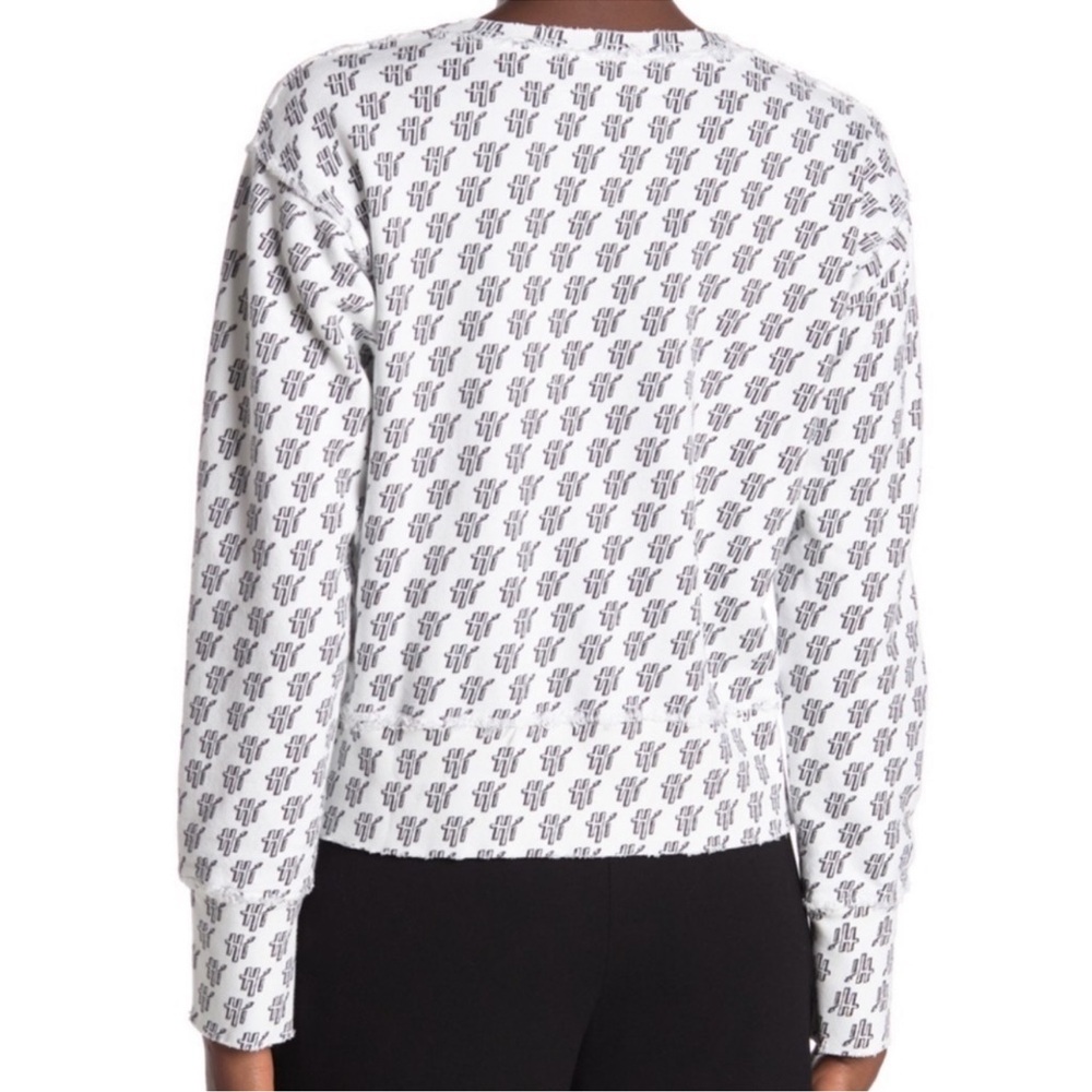 Frank & Eileen Tee Lab Hi Digital Print Sweatshirt Crew Neck White Size M Preppy - Picture 3 of 12